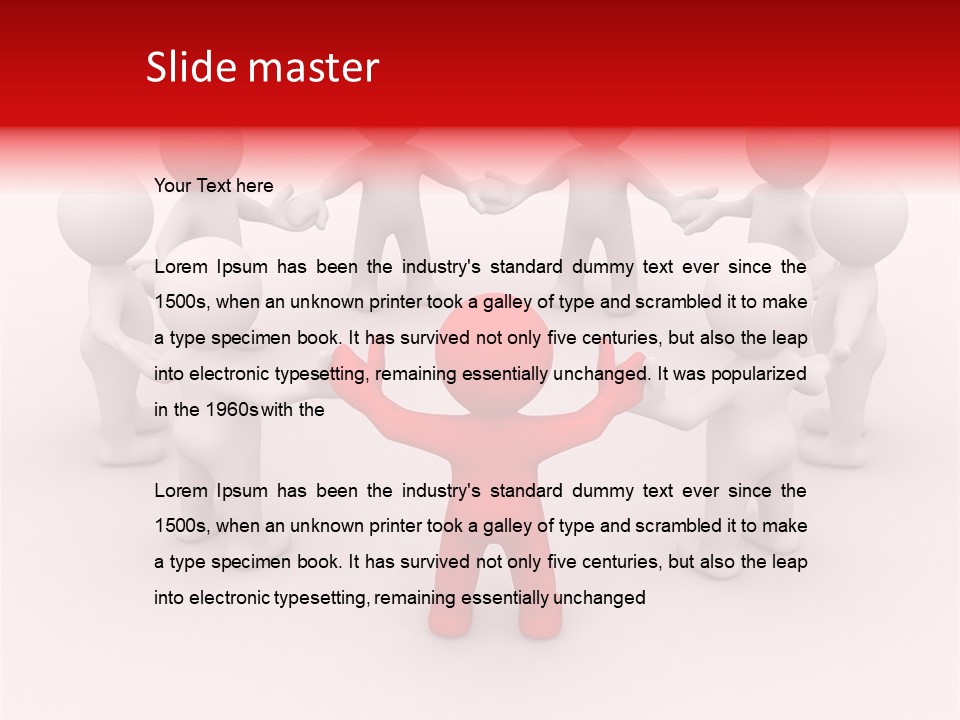 Figure Partner Handshake PowerPoint Template