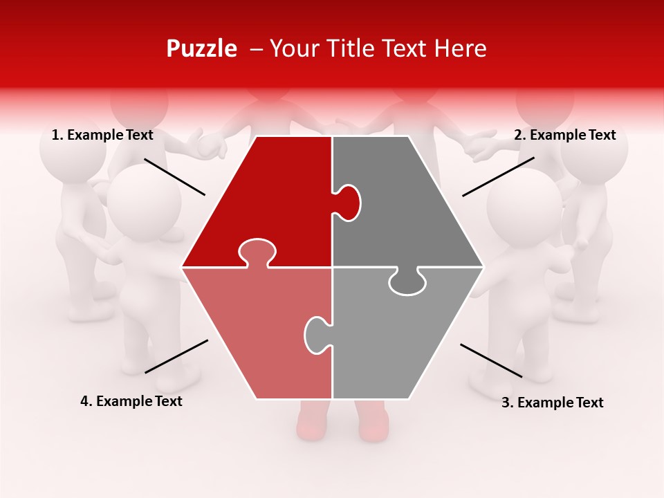 Figure Partner Handshake PowerPoint Template