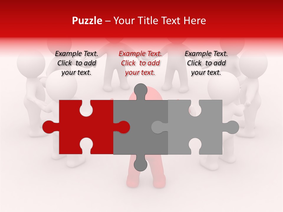 Figure Partner Handshake PowerPoint Template