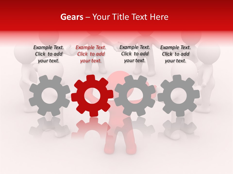 Figure Partner Handshake PowerPoint Template