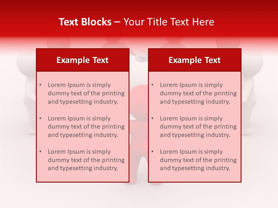 Figure Partner Handshake PowerPoint Template