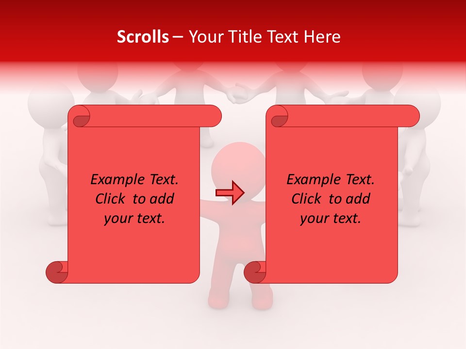 Figure Partner Handshake PowerPoint Template