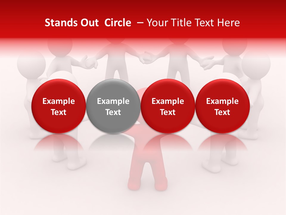 Figure Partner Handshake PowerPoint Template