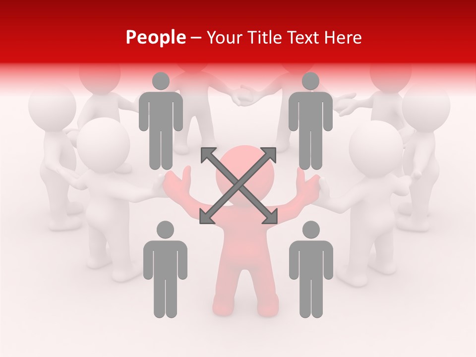 Figure Partner Handshake PowerPoint Template