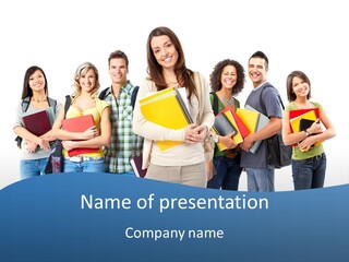 Educated People Boy PowerPoint Template