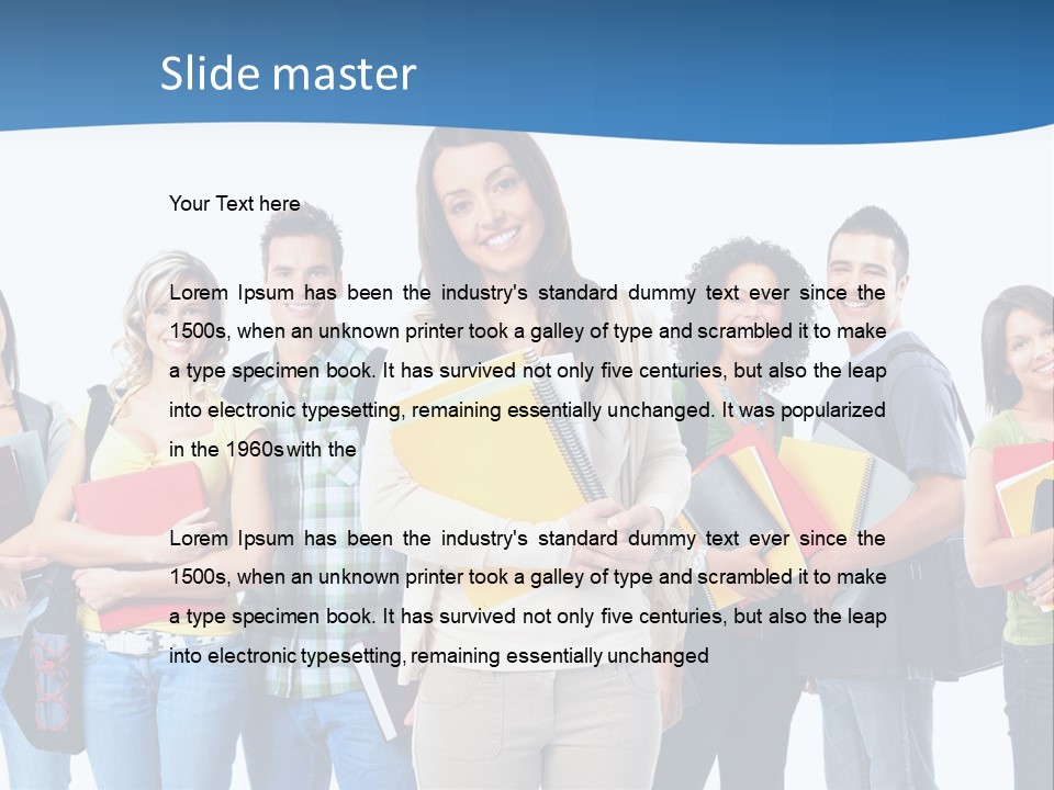 Educated People Boy PowerPoint Template