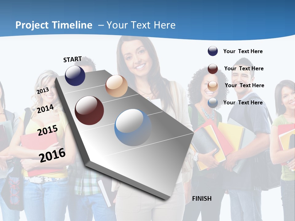 Educated People Boy PowerPoint Template