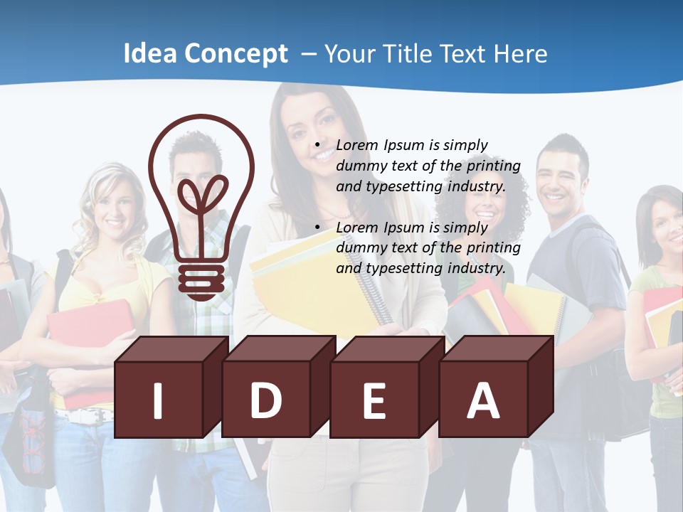 Educated People Boy PowerPoint Template