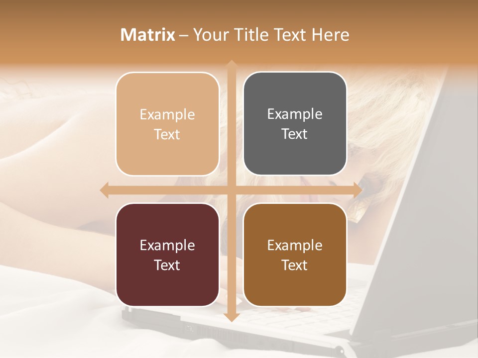 Fresh Bedroom Lady PowerPoint Template