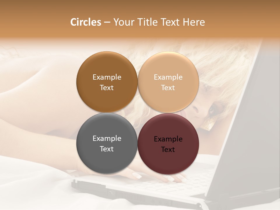 Fresh Bedroom Lady PowerPoint Template