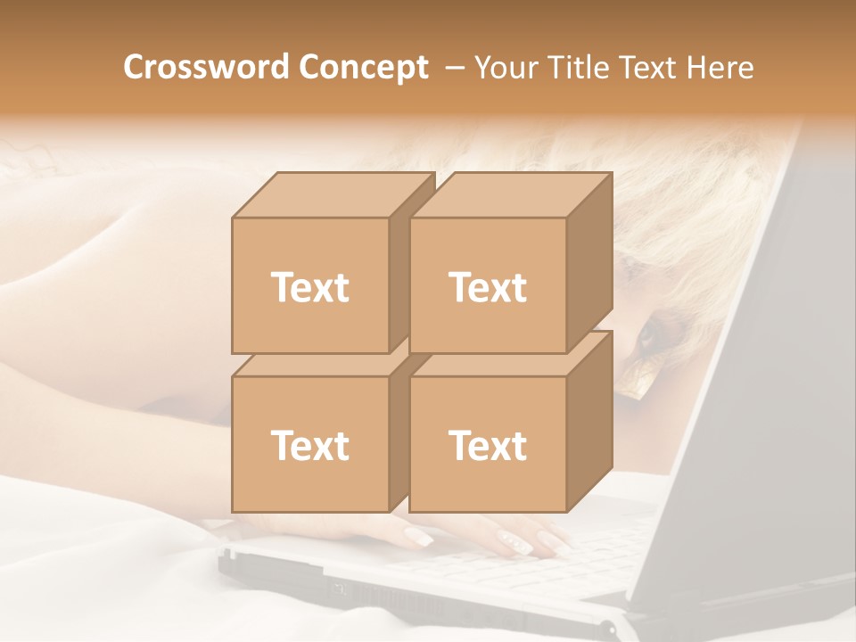 Fresh Bedroom Lady PowerPoint Template