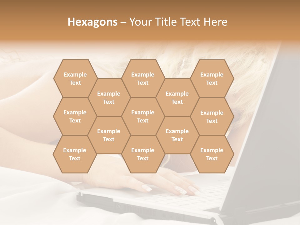 Fresh Bedroom Lady PowerPoint Template