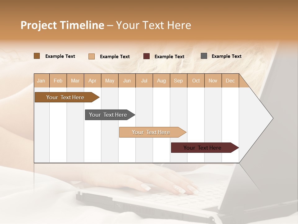 Fresh Bedroom Lady PowerPoint Template