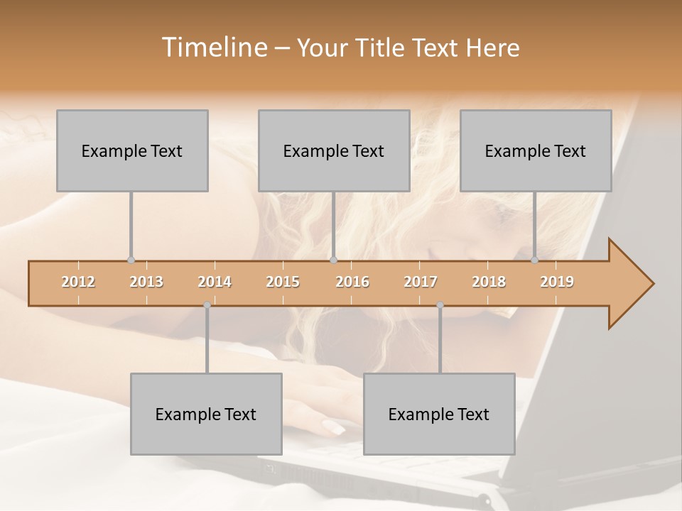 Fresh Bedroom Lady PowerPoint Template