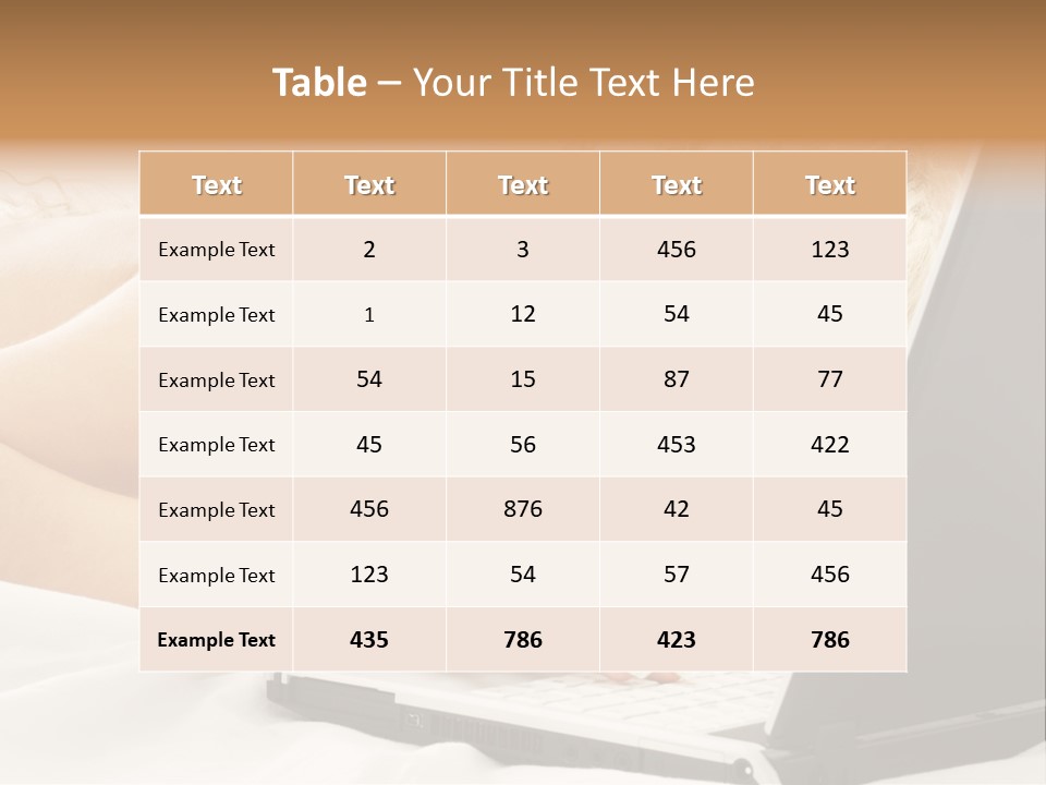 Fresh Bedroom Lady PowerPoint Template