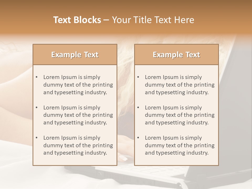 Fresh Bedroom Lady PowerPoint Template