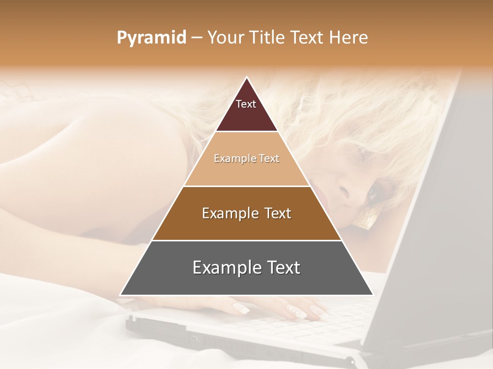 Fresh Bedroom Lady PowerPoint Template