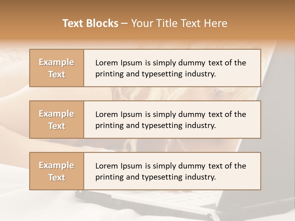 Fresh Bedroom Lady PowerPoint Template