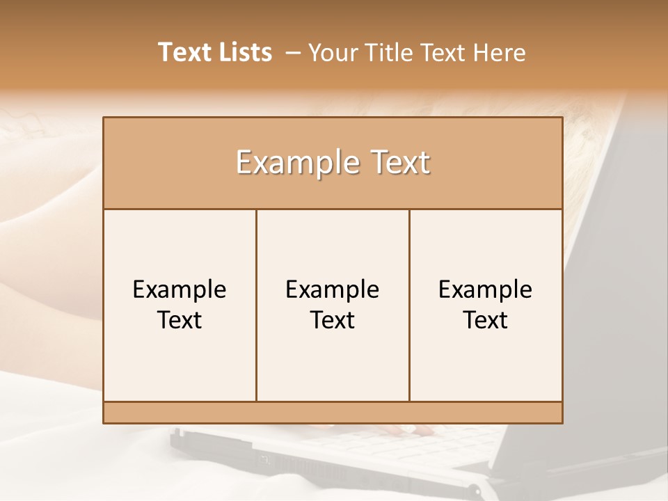 Fresh Bedroom Lady PowerPoint Template