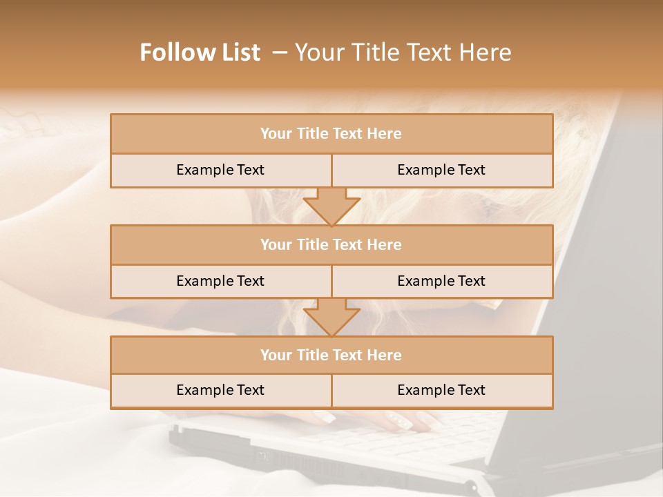 Fresh Bedroom Lady PowerPoint Template