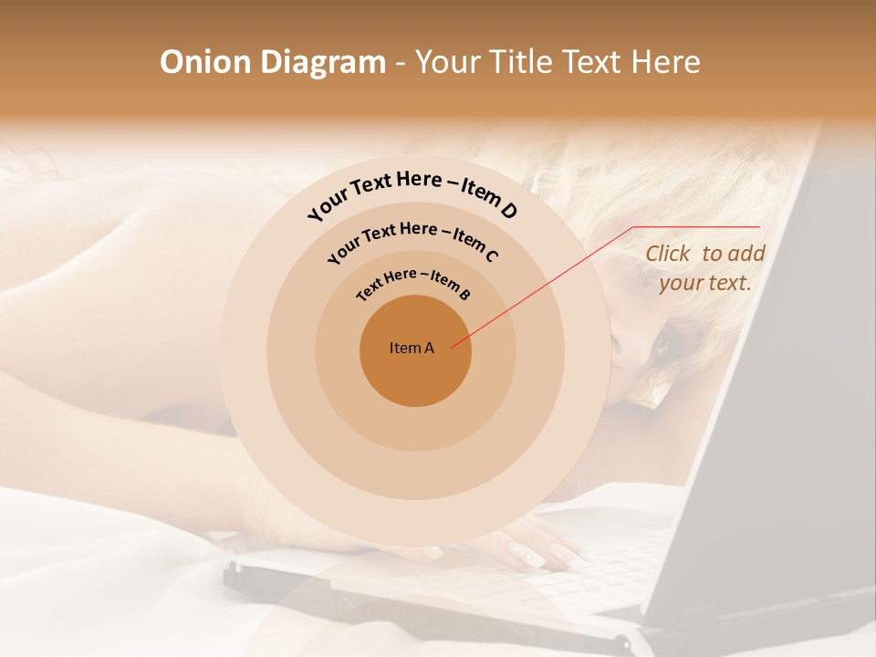 Fresh Bedroom Lady PowerPoint Template