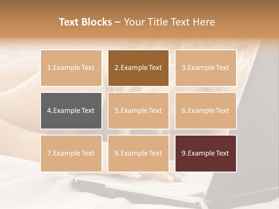 Fresh Bedroom Lady PowerPoint Template