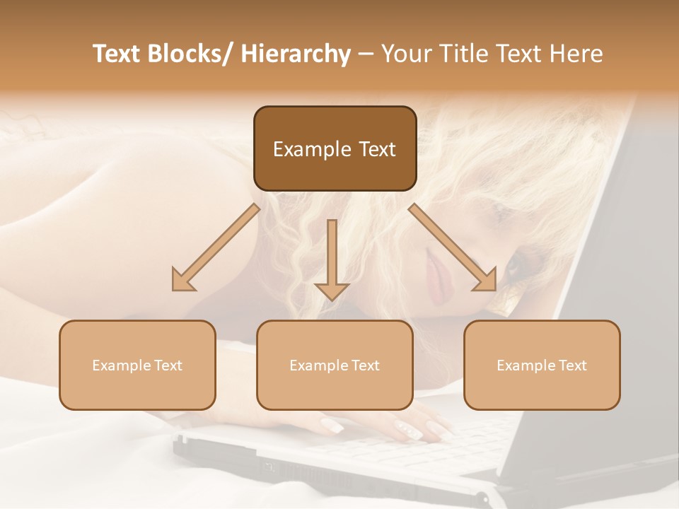 Fresh Bedroom Lady PowerPoint Template