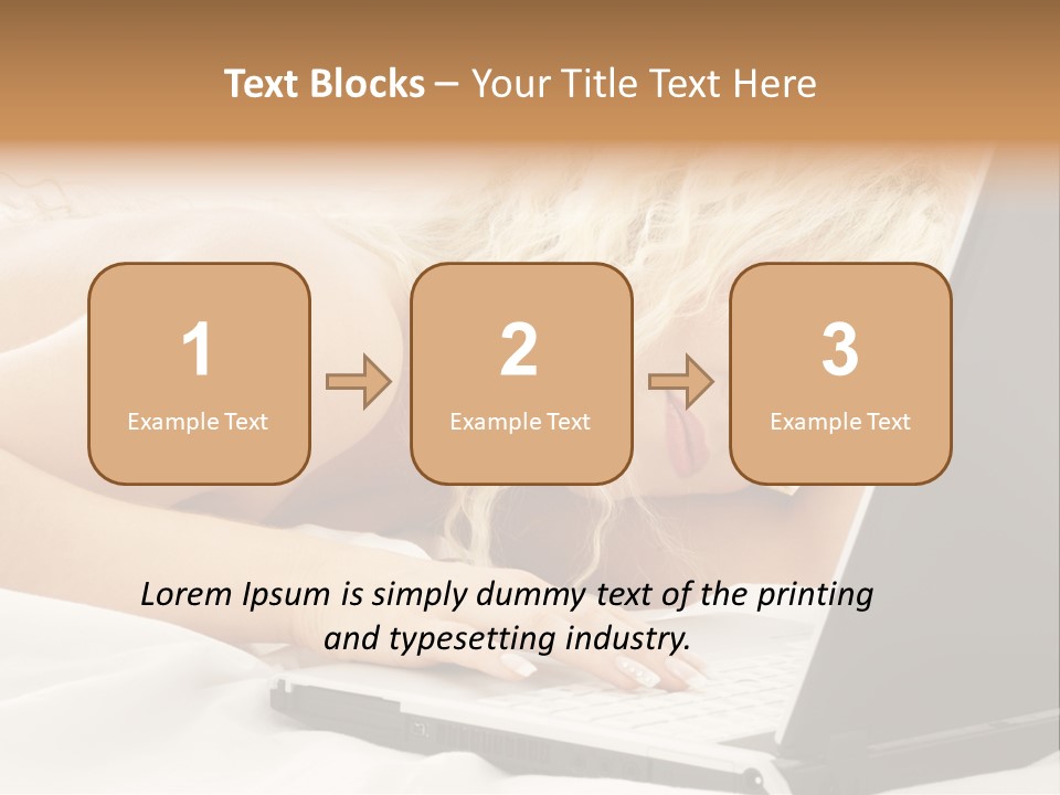 Fresh Bedroom Lady PowerPoint Template