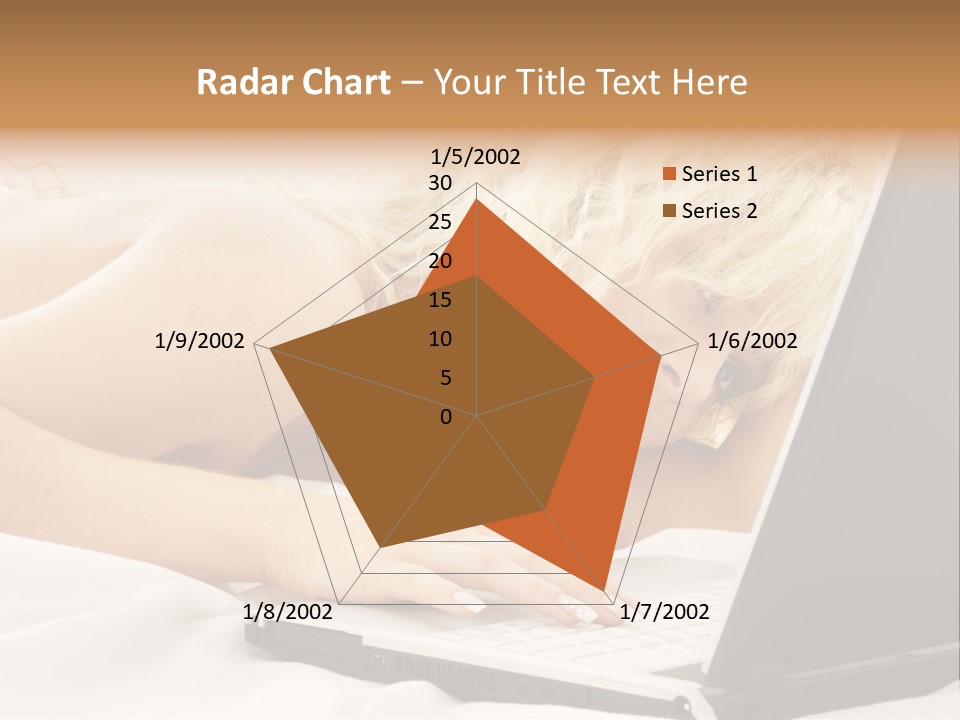 Fresh Bedroom Lady PowerPoint Template