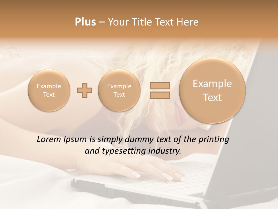 Fresh Bedroom Lady PowerPoint Template