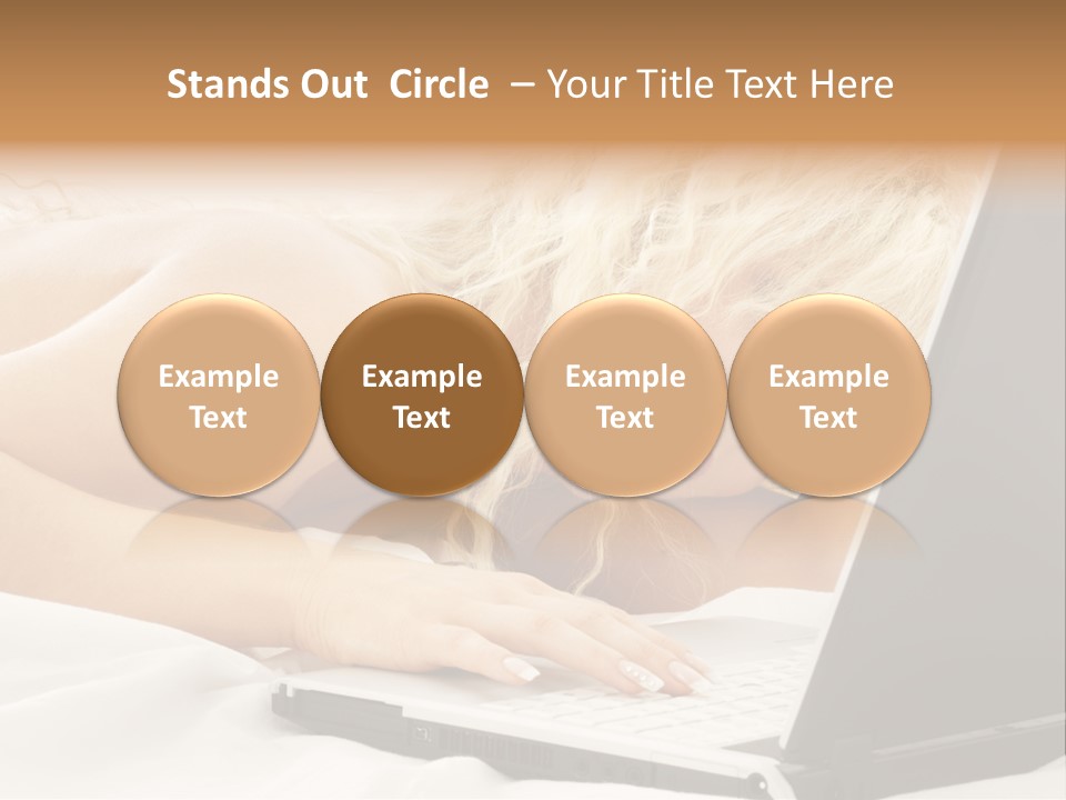 Fresh Bedroom Lady PowerPoint Template