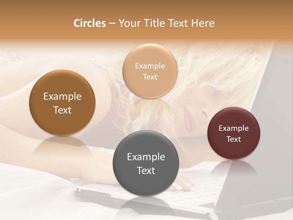 Fresh Bedroom Lady PowerPoint Template