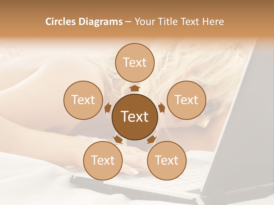 Fresh Bedroom Lady PowerPoint Template