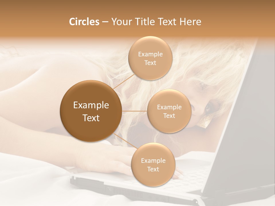 Fresh Bedroom Lady PowerPoint Template