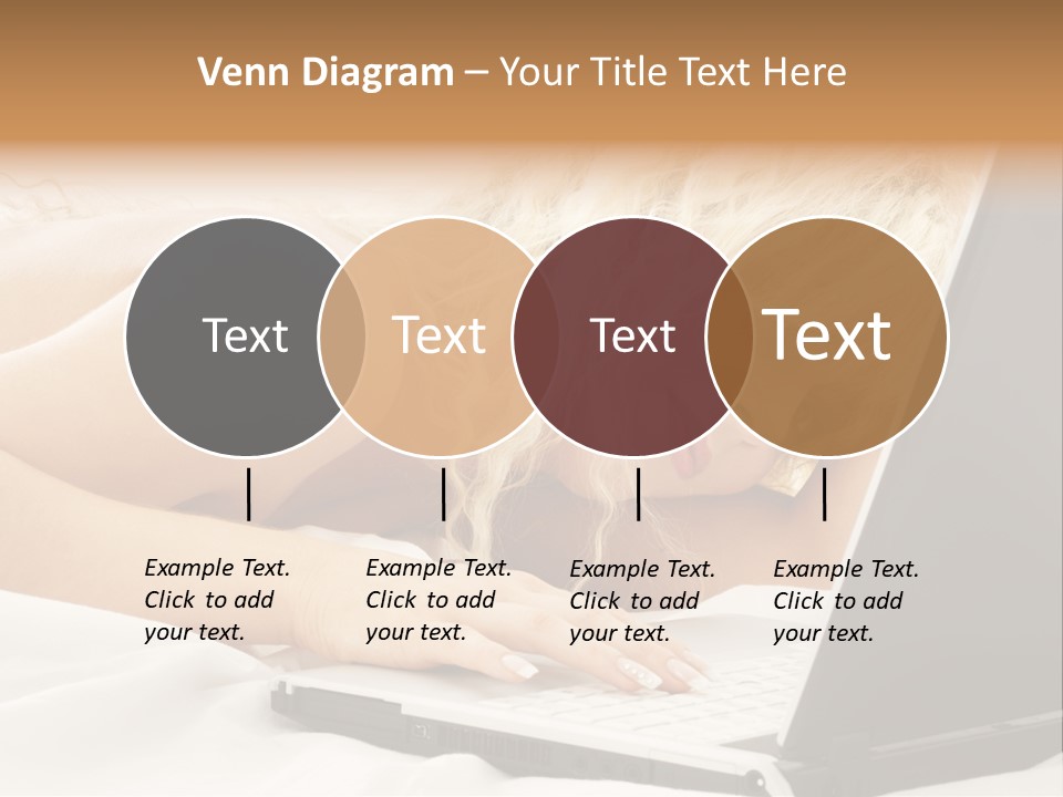 Fresh Bedroom Lady PowerPoint Template