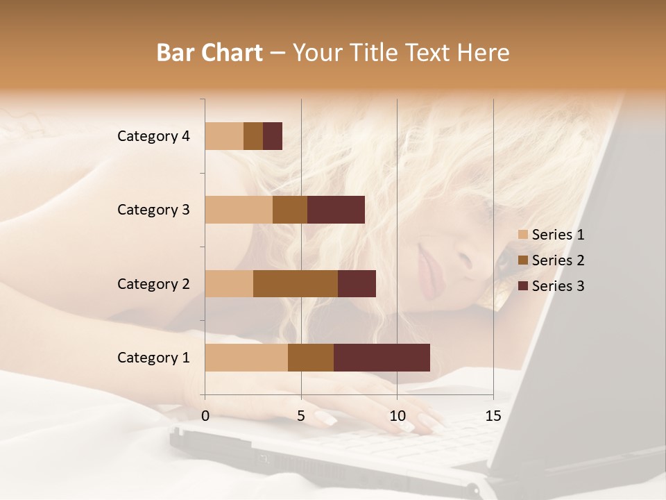 Fresh Bedroom Lady PowerPoint Template