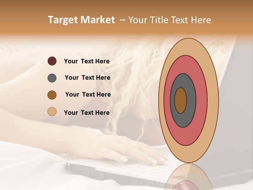 Fresh Bedroom Lady PowerPoint Template