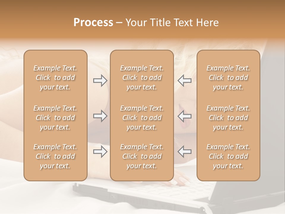 Fresh Bedroom Lady PowerPoint Template