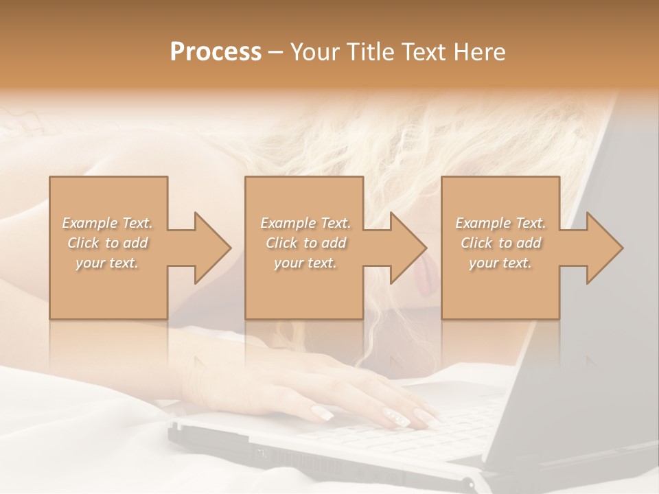 Fresh Bedroom Lady PowerPoint Template