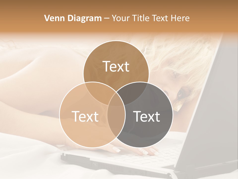 Fresh Bedroom Lady PowerPoint Template