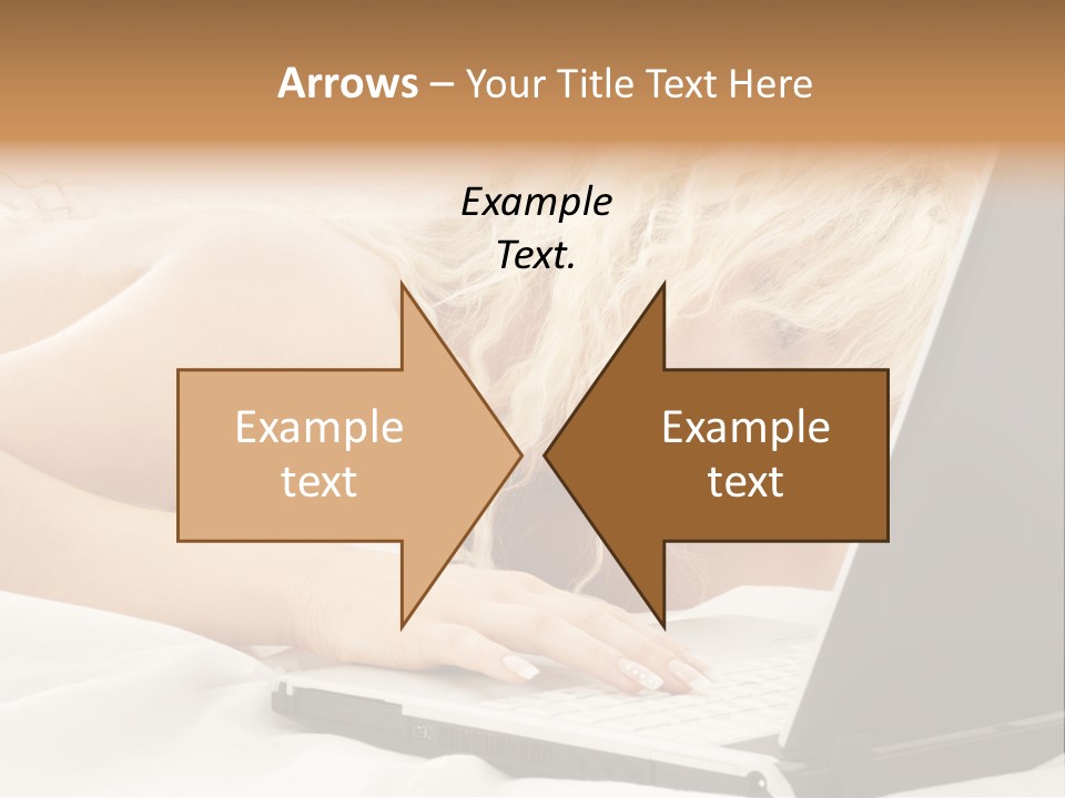 Fresh Bedroom Lady PowerPoint Template