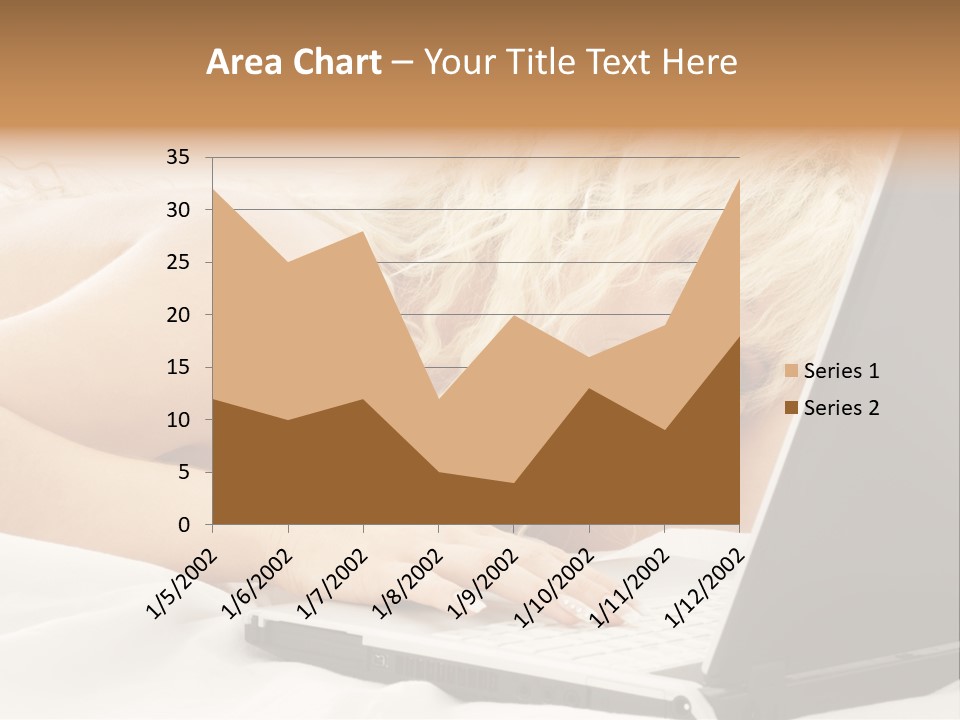 Fresh Bedroom Lady PowerPoint Template