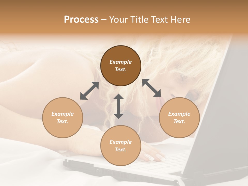 Fresh Bedroom Lady PowerPoint Template