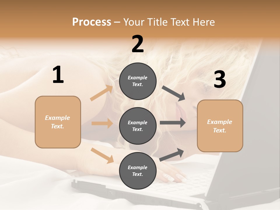 Fresh Bedroom Lady PowerPoint Template