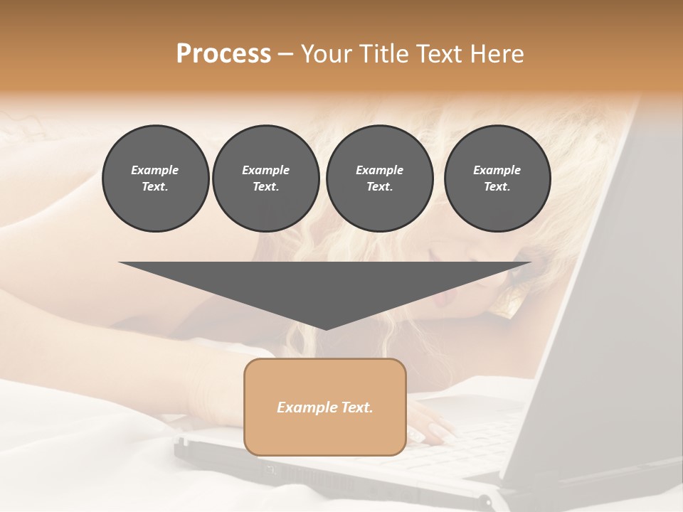 Fresh Bedroom Lady PowerPoint Template