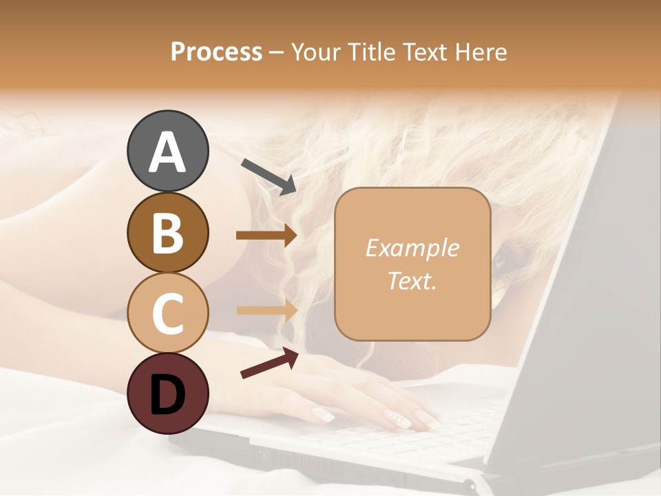 Fresh Bedroom Lady PowerPoint Template