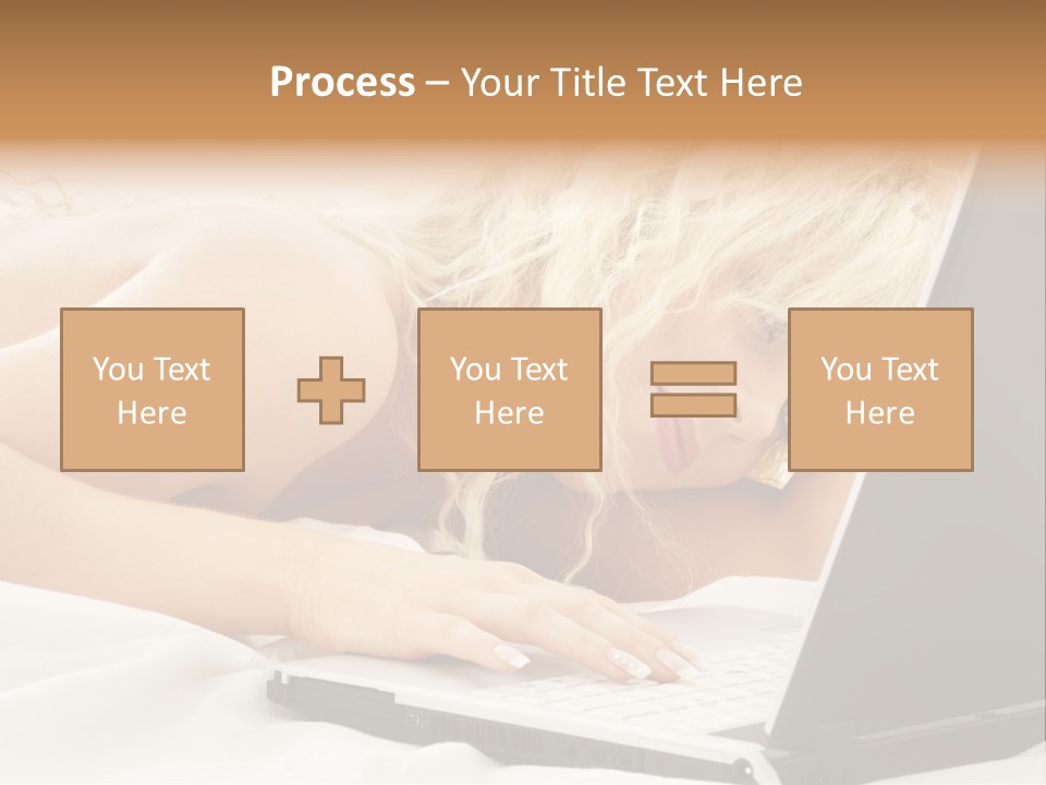 Fresh Bedroom Lady PowerPoint Template