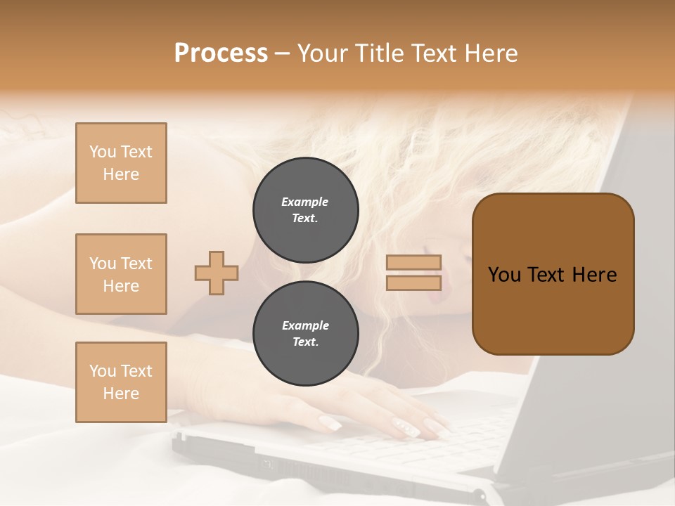 Fresh Bedroom Lady PowerPoint Template