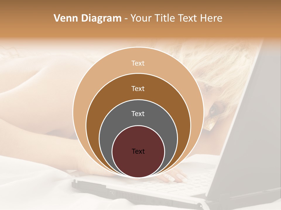 Fresh Bedroom Lady PowerPoint Template