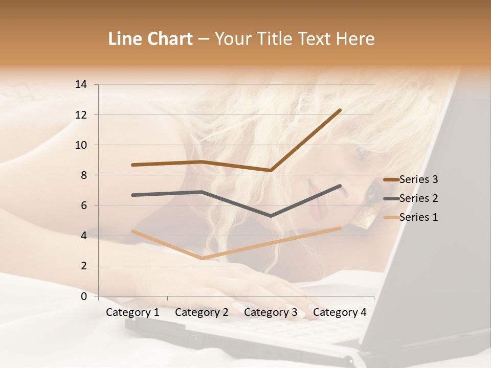 Fresh Bedroom Lady PowerPoint Template